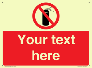 Custom prohibition no aerosol